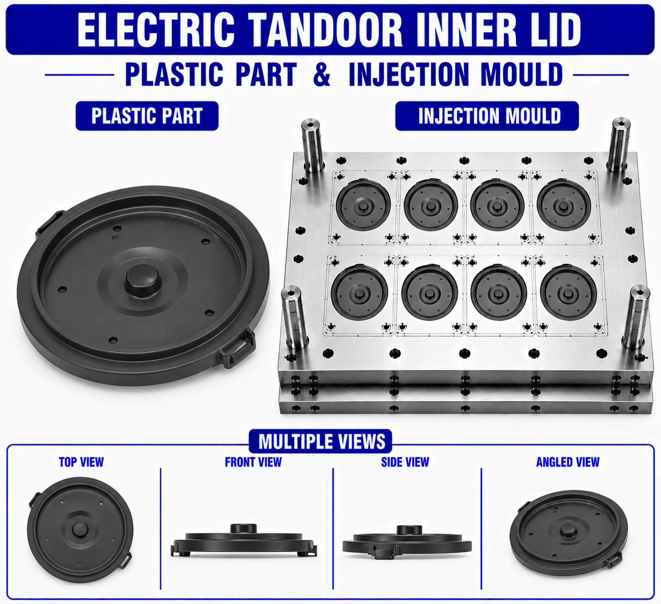Electric Tandoor Plastic Inner Lid Mould and Moulding Service